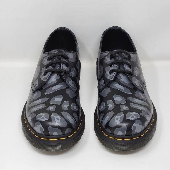 Dr. Martens 1461 Distorted Leopard Print Oxford Black/Gray- Men Sz 6/Wnms 7 New main image 6